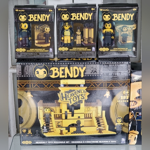 Bendy And The Ink Machine Lot, RARE Ink Machine Action Figures, & Buildables - Picture 2 of 11